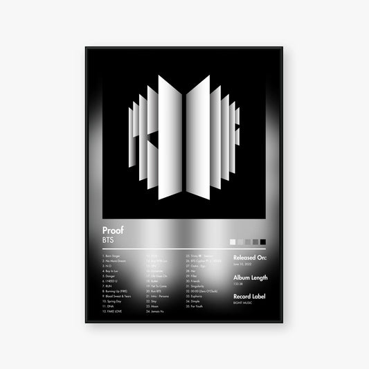 BTS — Proof Album Poster — Blur frame mockup