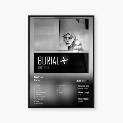 Burial — Untrue Album Poster — Blur frame mockup