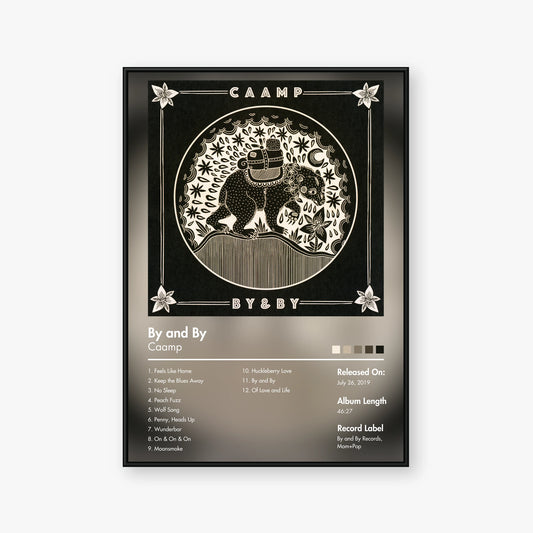 Caamp — By and By Album Poster — Blur frame mockup