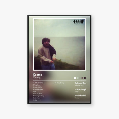 Caamp — Caamp Album Poster — Blur frame mockup