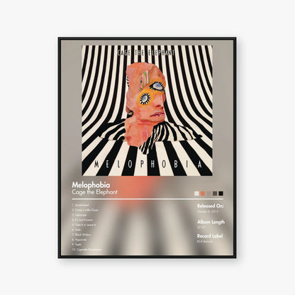 Cage the Elephant — Melophobia Album Poster — Blur frame mockup