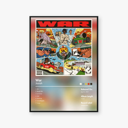 Caleb Gordon — War Album Poster — Blur frame mockup