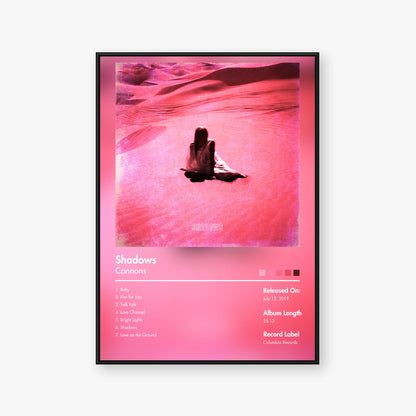 Cannons — Shadows Album Poster — Blur frame mockup
