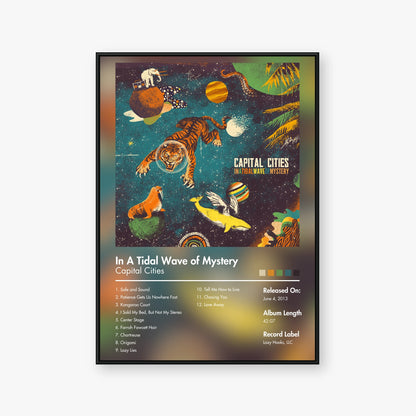 Capital Cities — In a Tidal Wave of Mystery Album Poster — Blur frame mockup