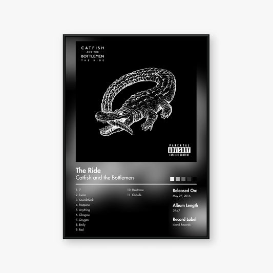 Catfish and the Bottlemen — The Ride Album Poster — Blur frame mockup