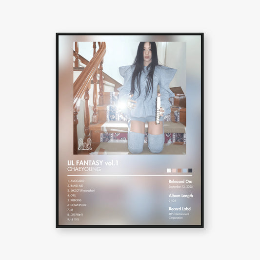 CHAEYOUNG — LIL FANTASY vol.1 Album Poster — Blur frame mockup