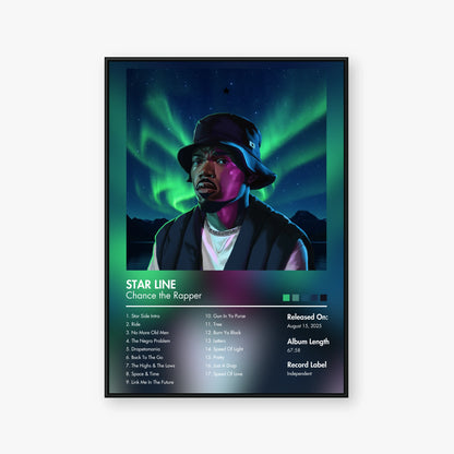 Chance the Rapper — Star Line Album Poster — Blur frame mockup