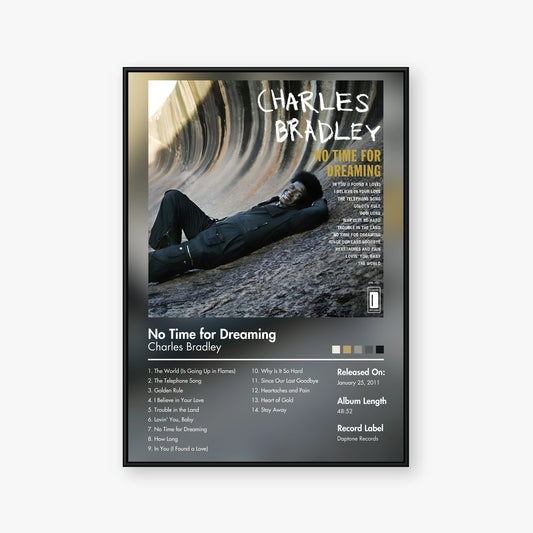 Charles Bradley — No Time for Dreaming Album Poster — Blur frame mockup