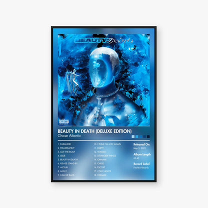 Chase Atlantic — BEAUTY IN DEATH (Deluxe Edition) Album Poster — Blur frame mockup