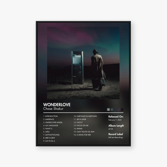 Chase Shakur — WONDERLOVE Album Poster — Blur frame mockup