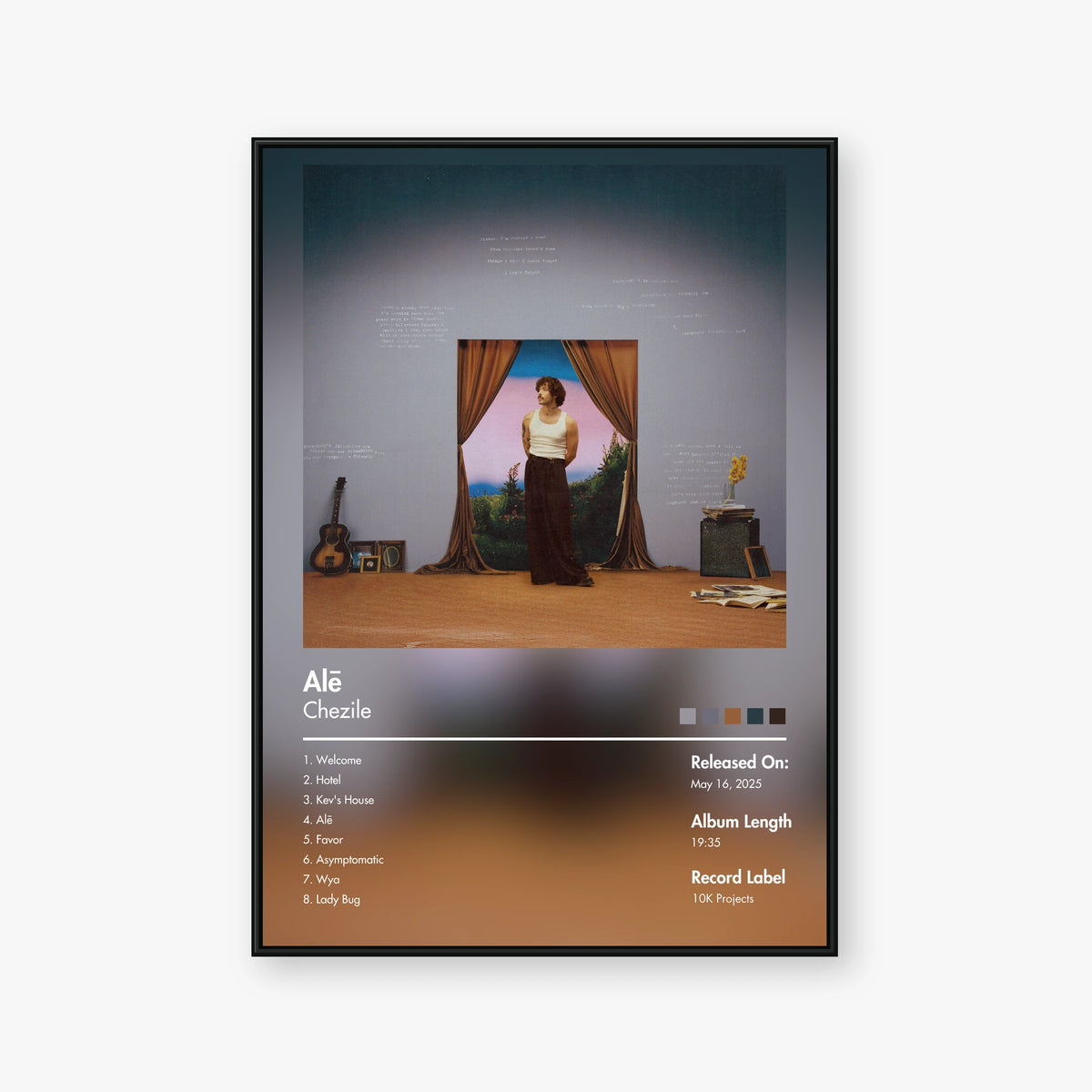 Chezile — Alē Album Poster — Blur frame mockup