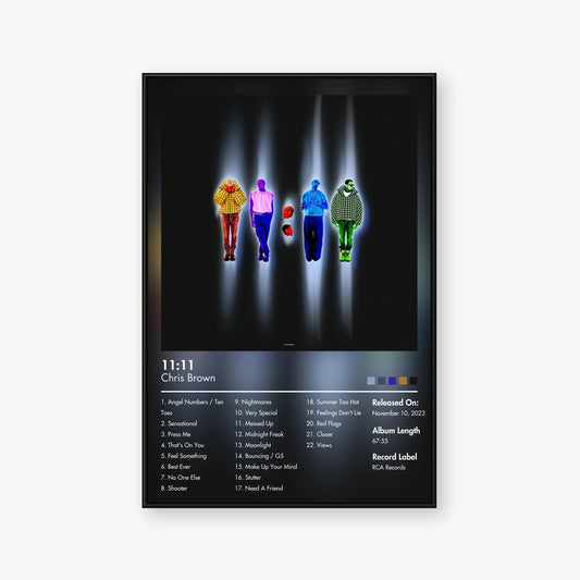 Chris Brown — 11:11 Album Poster — Blur frame mockup