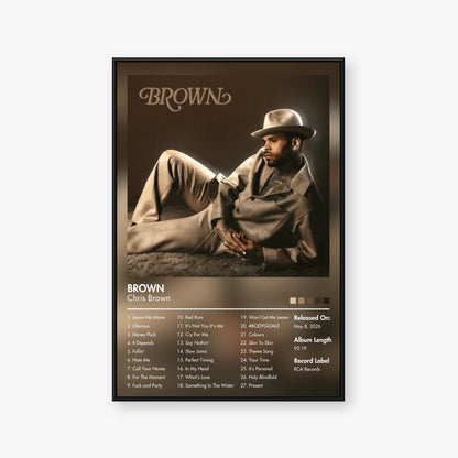 Chris Brown — BROWN Album Poster — Blur frame mockup