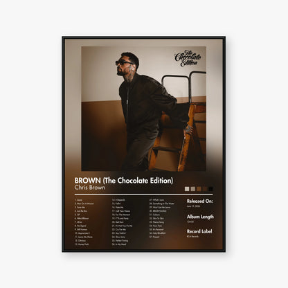 Chris Brown — BROWN (The Chocolate Edition) Album Poster — Blur frame mockup