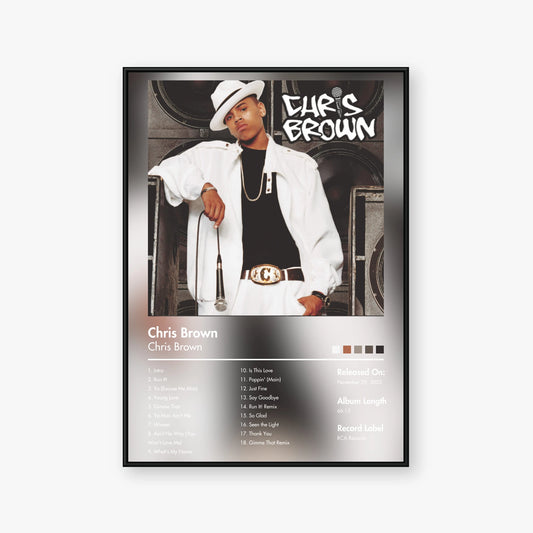 Chris Brown — Chris Brown Album Poster — Blur frame mockup