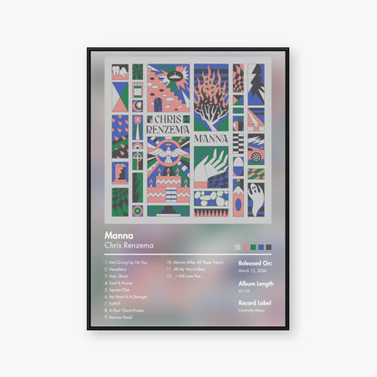 Chris Renzema — Manna Album Poster — Blur frame mockup
