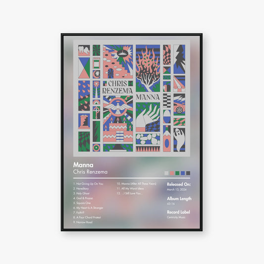 Chris Renzema — Manna Album Poster — Blur frame mockup