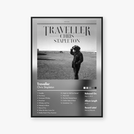 Chris Stapleton — Traveller Album Poster — Blur frame mockup