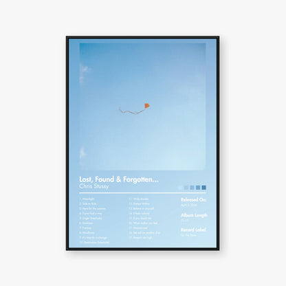 Chris Stussy — Lost, Found & Forgotten... Album Poster — Blur frame mockup