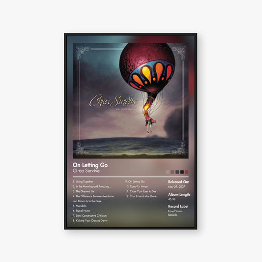 Circa Survive — On Letting Go Album Poster — Blur frame mockup
