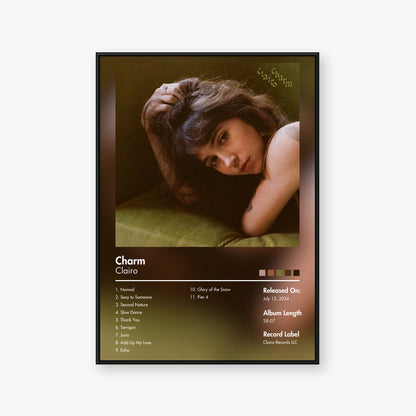 Clairo — Charm Album Poster — Blur frame mockup
