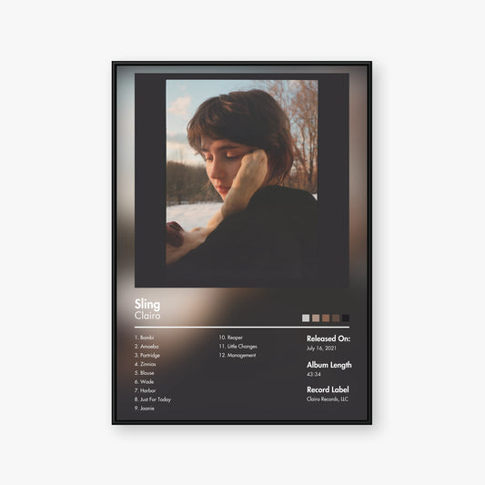 Clairo — Sling Album Poster — Blur frame mockup