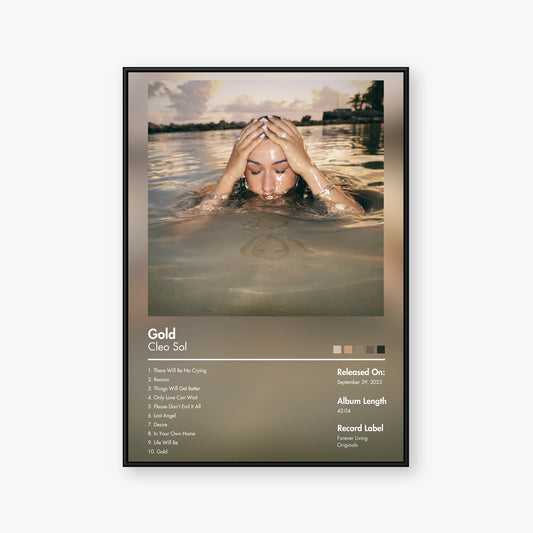 Cleo Sol — Gold Album Poster — Blur frame mockup