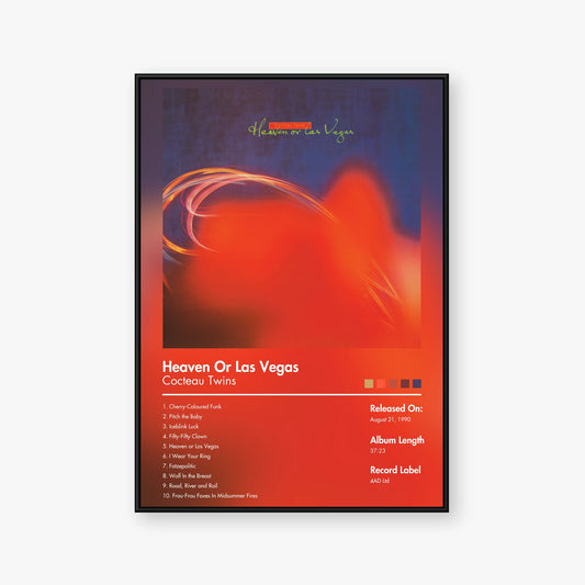 Cocteau Twins — Heaven or Las Vegas Album Poster — Blur frame mockup