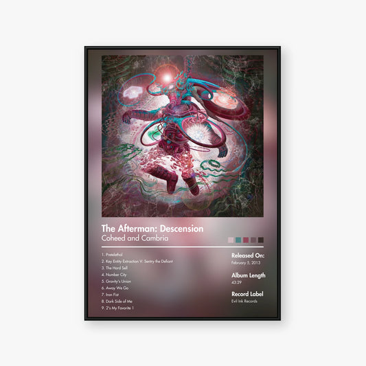 Coheed and Cambria — The Afterman: Descension Album Poster — Blur frame mockup