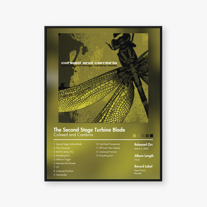 Coheed and Cambria — The Second Stage Turbine Blade Album Poster — Blur frame mockup