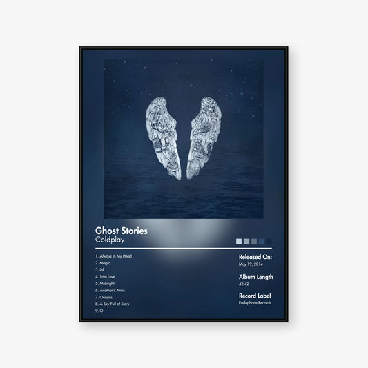 Coldplay — Ghost Stories Album Poster — Blur frame mockup