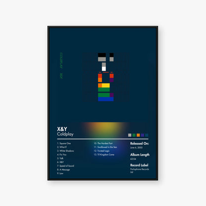 Coldplay — X&Y Album Poster — Blur frame mockup