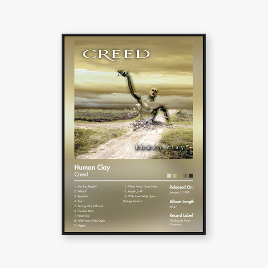 Creed — Human Clay Album Poster — Blur frame mockup