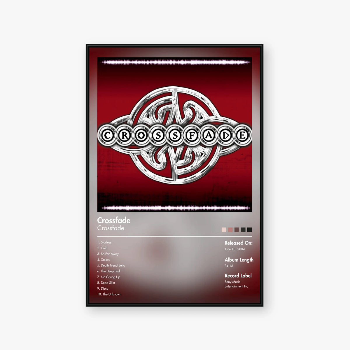 Crossfade — Crossfade Album Poster — Blur frame mockup