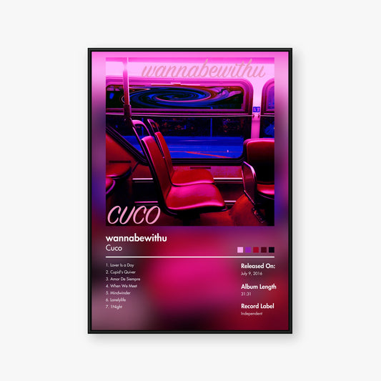 Cuco — wannabewithu Album Poster — Blur frame mockup
