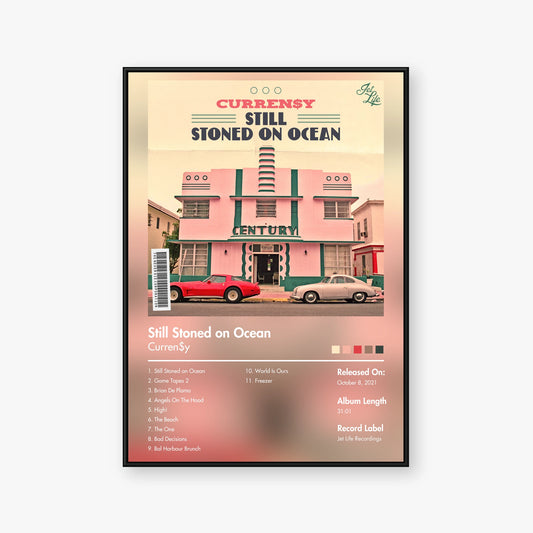 Curren$y — Still Stoned on Ocean Album Poster — Blur frame mockup