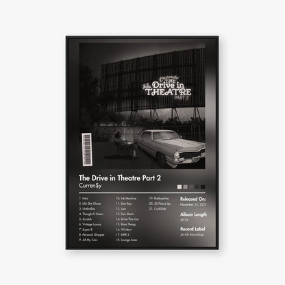Curren$y — The Drive in Theatre Part 2 Album Poster — Blur frame mockup