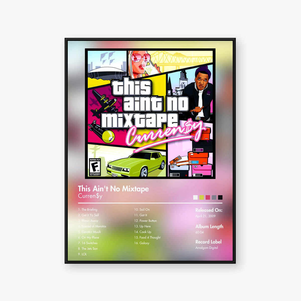 Curren$y — This Aint No Mixtape Album Poster — Blur frame mockup