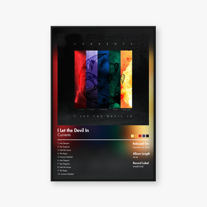 Currents — I Let the Devil In Album Poster — Blur frame mockup