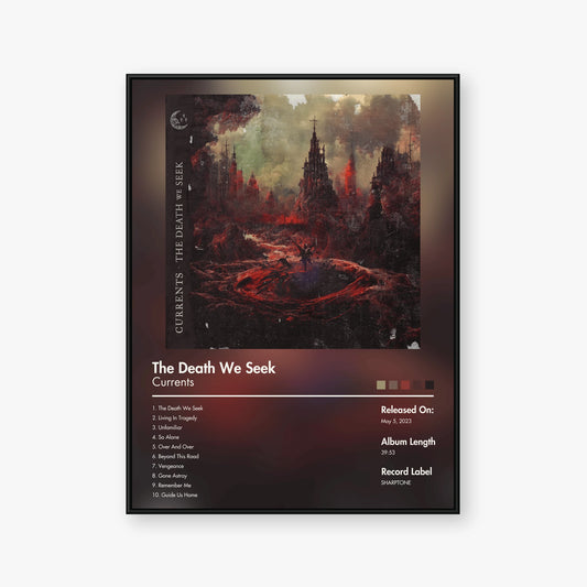Currents — The Death We Seek Album Poster — Blur frame mockup