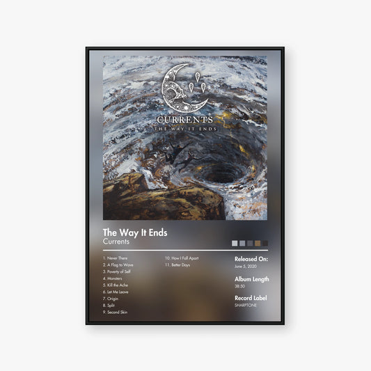 Currents — The Way It Ends Album Poster — Blur frame mockup