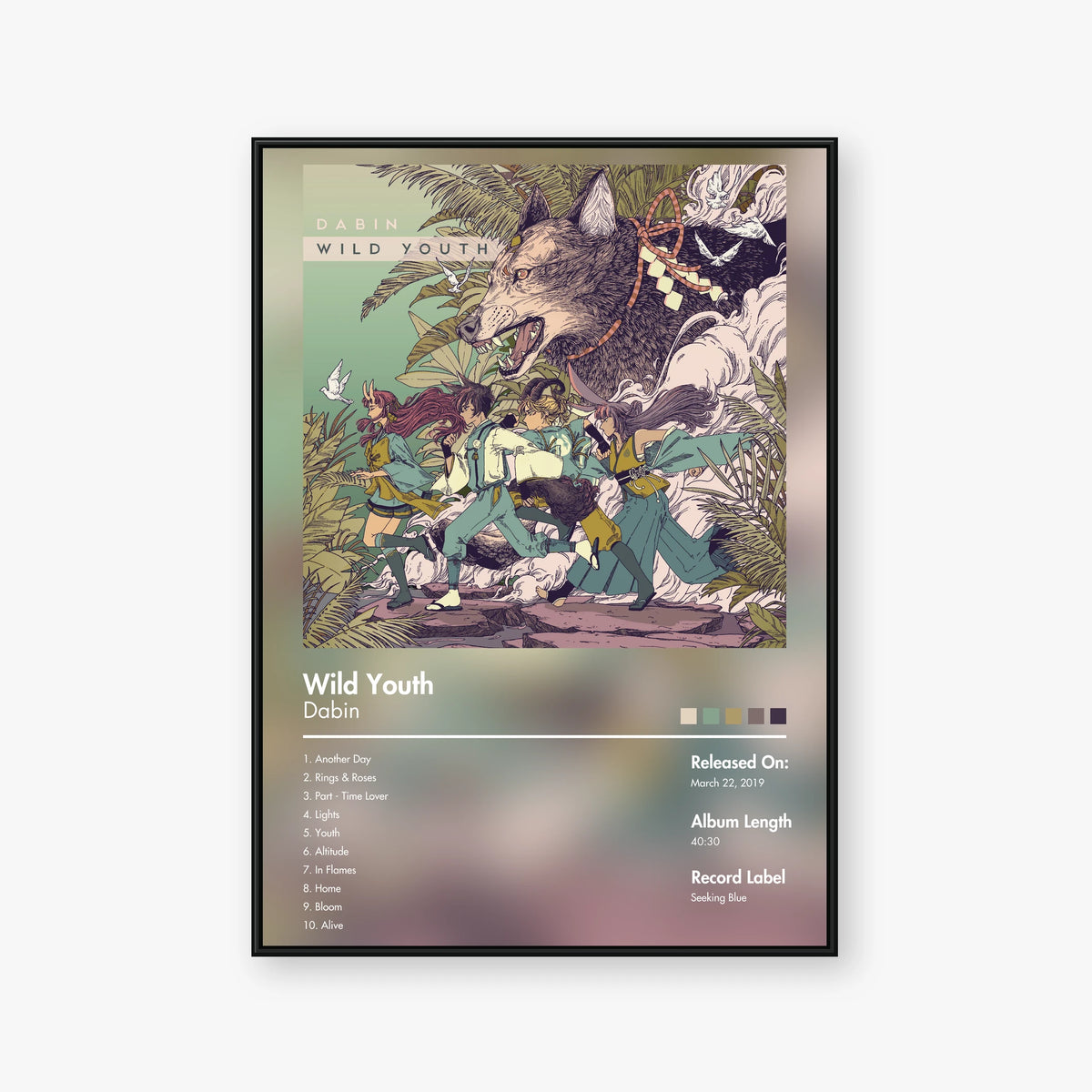 Dabin — Wild Youth Album Poster — Blur frame mockup