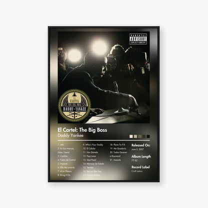 Daddy Yankee — El cartel: The Big Boss Album Poster — Blur frame mockup