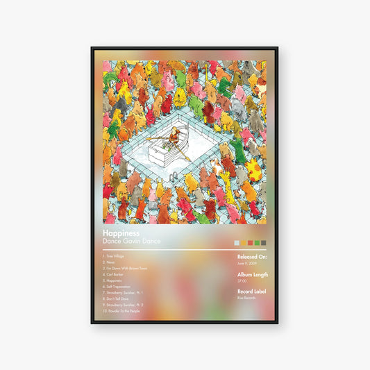 Dance Gavin Dance — Happiness Album Poster — Blur frame mockup