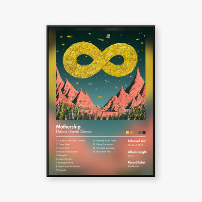 Dance Gavin Dance — Mothership Album Poster — Blur frame mockup
