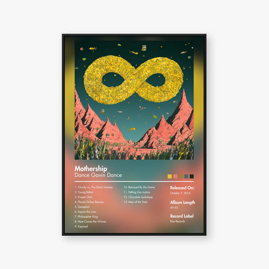 Dance Gavin Dance — Mothership Album Poster — Blur frame mockup