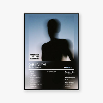 Daniel Caesar — Case Study 01 Album Poster — Blur frame mockup