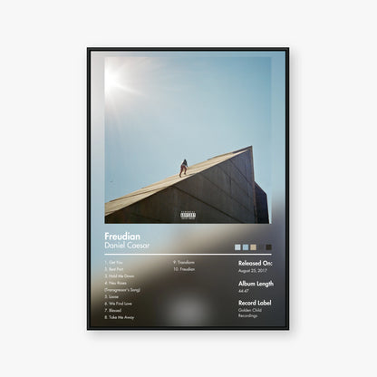 Daniel Caesar — Freudian Album Poster — Blur frame mockup