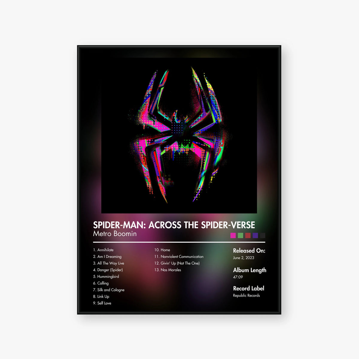 Daniel Pemberton — Spider‐Man: Across the Spider‐Verse Album Poster — Blur frame mockup