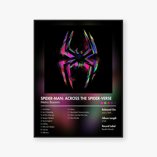 Daniel Pemberton — Spider‐Man: Across the Spider‐Verse Album Poster — Blur frame mockup